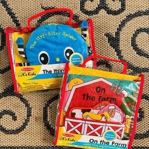 Melissa and Doug Cloth Books lot of 2